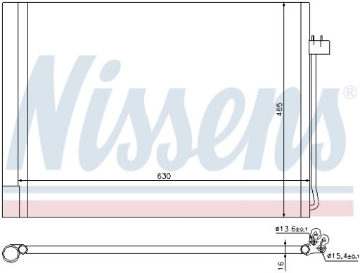 Охладитель и осушитель кондиционера NISSENS 6972553