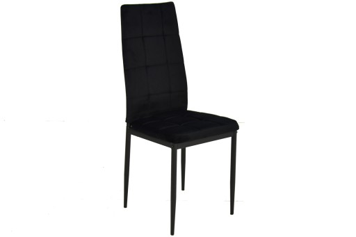 Кухонный комплект СТОЛ и 6 стульев черного цвета VELVET
