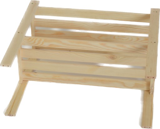 Полка деревянная сосновая 59x62,8x26,5 Natural с 2 полками UPPER