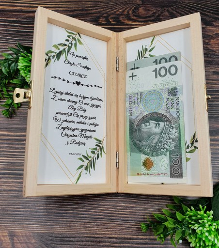 Сувенир на Крещение, денежная шкатулка АНГЕЛ