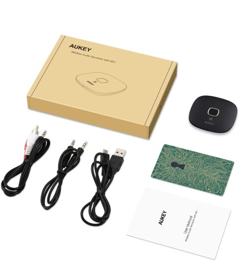 AUKEY BR-C16 NFC Bluetooth-адаптер, микрофон, передатчик и приемник 2 в 1