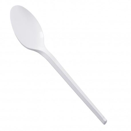 Łyżki do zupy białe plastikowe jednorazowe 100szt
