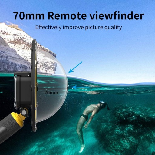 ПОДВОДНЫЙ КОРПУС РУЧКИ ДЛЯ GOPRO HERO 11 10 9 TELESIN WATERPROOF PRO
