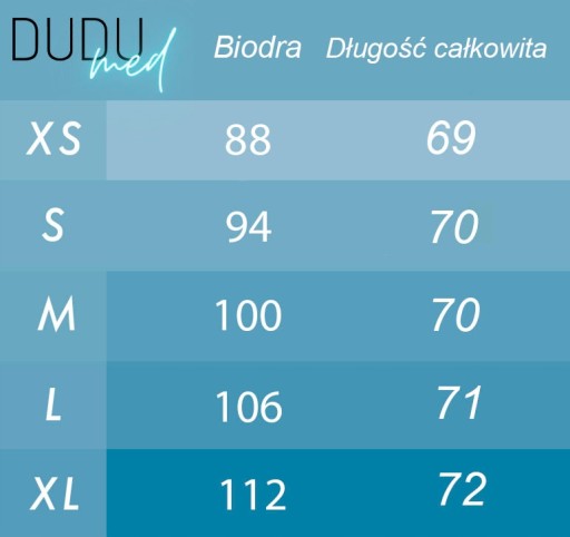 Bluzka medyczna Scrubs DuduMed Błękitne XL