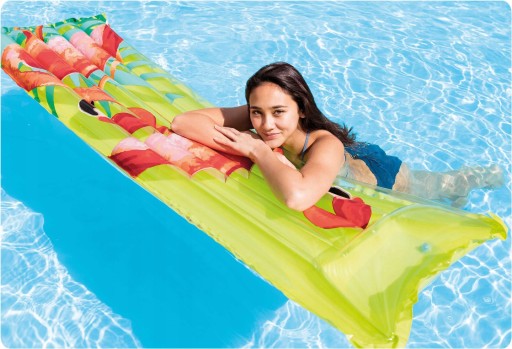 Materac Dmuchany Leżak Plażowy Pływający do Wody Pływania na Basen 59720-2