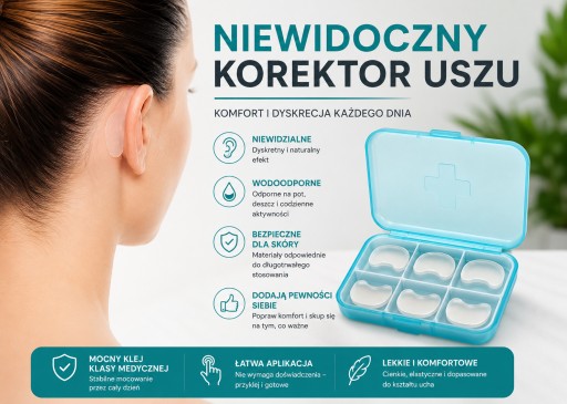 Пластыри для оттопыренных ушей незаметный водостойкий корректор 6 шт. незаметные