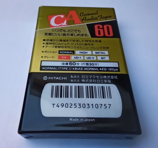 HITACHI Maxell CA 60 1990 г. НОВИНКА 1 шт.