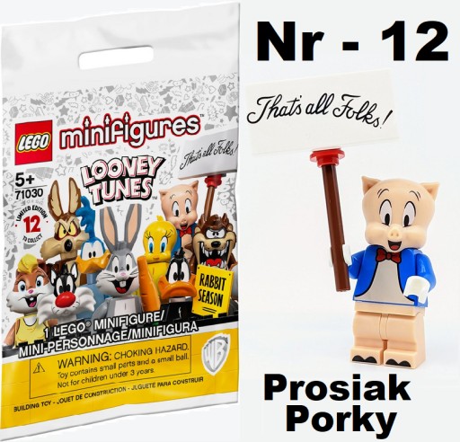 LEGO 71030 МИНИФИГУРЫ СВИНОЙ СВИНКИ № 12.