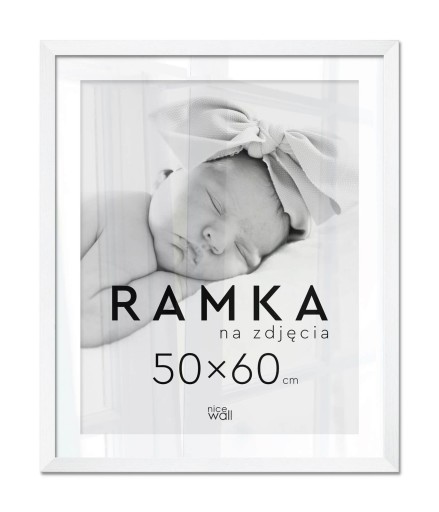 Белая фоторамка 60х50 см Рамка 50х60 см