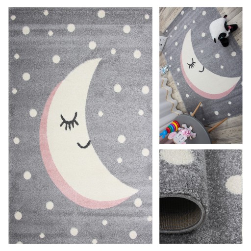 Детский Коврик 133х190 Bambino SOFT коврик для девочки с луной