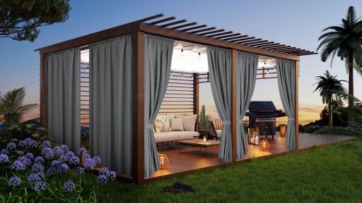 Zasłona ogrodowa TARAS balkon ALTANA 150x220 tunel
