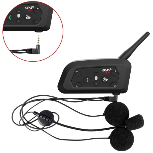 EJEAS V6 PRO BLUETOOTH МОТОЦИКЛСКИЙ ИНТЕРКОМ 2 ШТ.