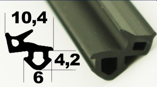 Уплотнитель оконный Veka Frame черный КВ7 (S-1126) 1