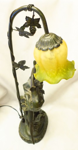LAMPA Z FIGURĄ BALETNICA TANCERKA KWIATY TANIEC 59 CM