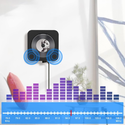 ODTWARZACZ PRZENOŚNY CD GŁOŚNIK BLUETOOTH RADIO + PILOT