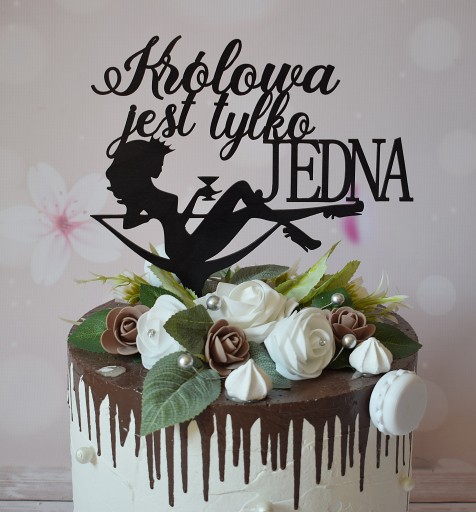 Топпер женщина в стакане, королева, сексуальность, украшение торта для женщины
