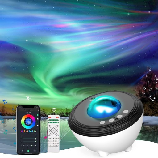 СВЕТОДИОДНЫЙ ПРОЕКТОР ЗВЕЗД GALACTIC SMART PRO YUNLONE AURORA BLUETOOTH RGB PRO