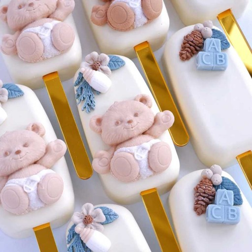 Силиконовая форма для детского плюшевого мишки Pampers, блоки для бутылок A0203
