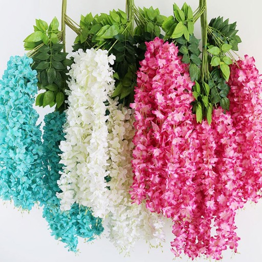 Искусственная глициния Wisteria Laburnum 110 см 12 шт.