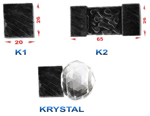 Karnisz kwadro metalowy poj. 550 cm bez żabek 7 kolorów 5,5 m kwadratowy