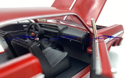 Chevrolet Impala красный 1964 1:24 Motormax 73259