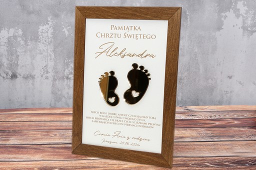 PAMIĄTKA CHRZTU ŚWIĘTEGO PREZENT NA CHRZEST PERSONALIZOWANY