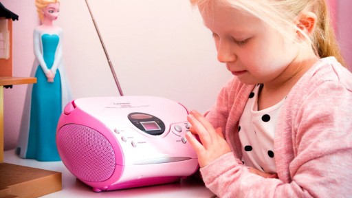 Radioodtwarzacz LENCO SCD-24 CD FM Różowy