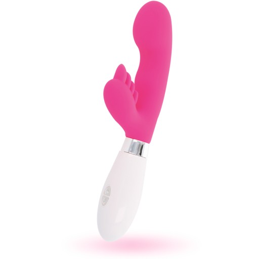 GLOSSY - WIBRATOR ELVIS KRÓLICZEK G-SPOT RÓŻOWY