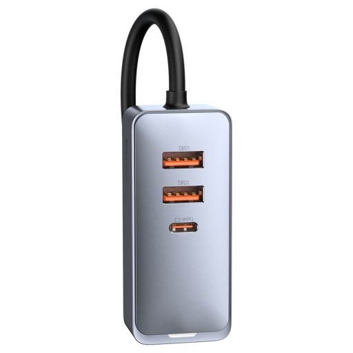 BASEUS БЫСТРОЕ АВТОМОБИЛЬНОЕ ЗАРЯДНОЕ УСТРОЙСТВО 4X USB QC 4.0 PD 120W АДАПТЕР ПИТАНИЯ