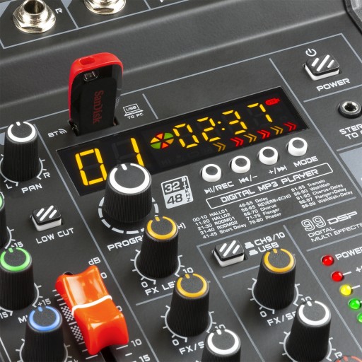 VM-KG06 BT DSP USB 6-канальный аудиомикшер Vonyx