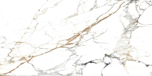 БЕЛЫЙ МРАМОР ЗОЛОТАЯ ПЛИТКА CARRARA 60x120 ГЛЯНЕЦ