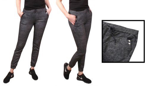 Спортивные брюки SPORT ЖЕНСКИЕ МЕЛАНЖЕВЫЕ CUFF 5320N XXL