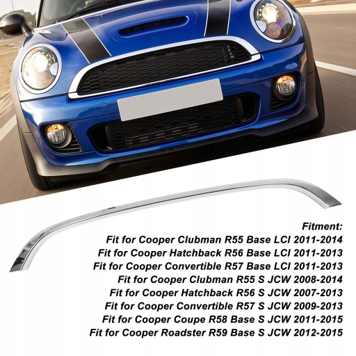 Хромированная декоративная планка капота MINI Cooper R56