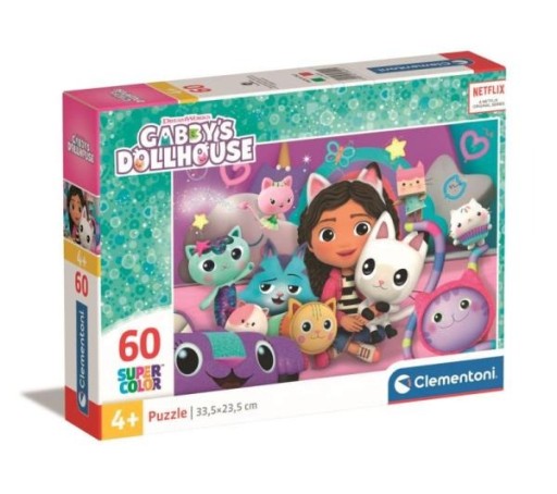 ПАЗЛ 60 ЧАСТЕЙ. КУКОЛЬНЫЙ ДОМ GABI GABBY'S CLEMENTONI CAT HOUSE