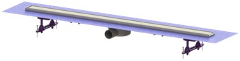 KESSEL BOCZNY ODPŁYW LINIOWY PRYSZNICOWY LINEARIS COMPACT DN50, 1150MM