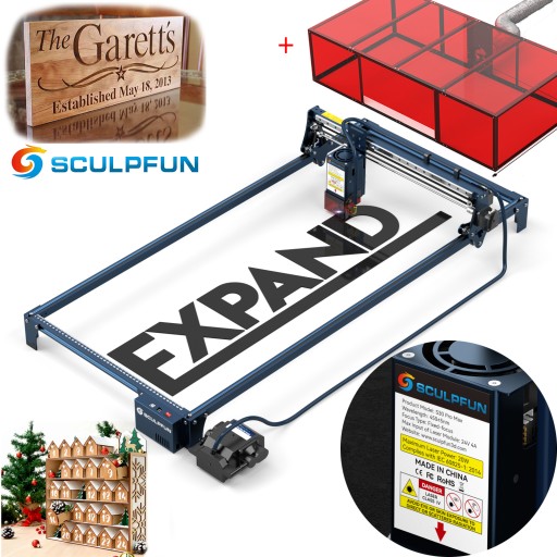 SCULPFUN S30 Pro Max 935*400+BOX лазерный гравировальный станок