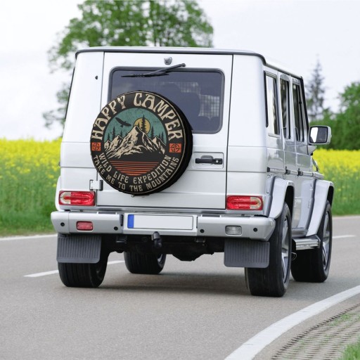 Чехол на колесо Чехол на запаску Happy Camper