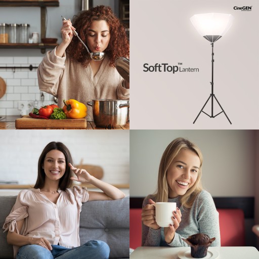 2 лампы SOFTBOX, полусфера, постоянный свет 2x85Вт/800Вт