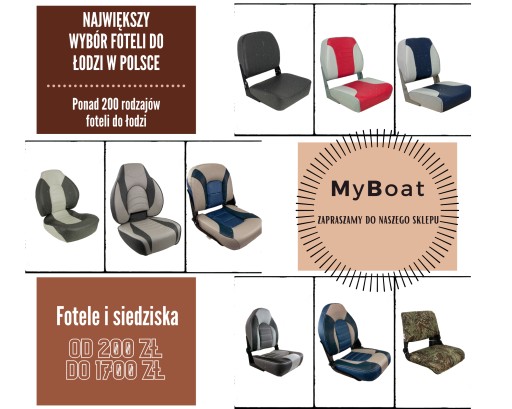 Siedzisko Kapitańskie do łodzi TEMPRESS ProBax Całe Białe