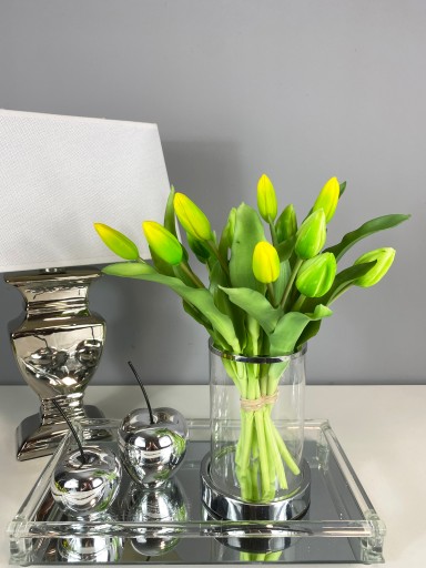 BUKIET TULIPANÓW 7 TULIPANY GUMOWANE MALINOWY RÓŻ