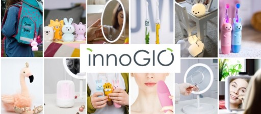 Зубная щетка InnoGIO GIOgiraffe Sonic для детей 2–12 лет, желтая