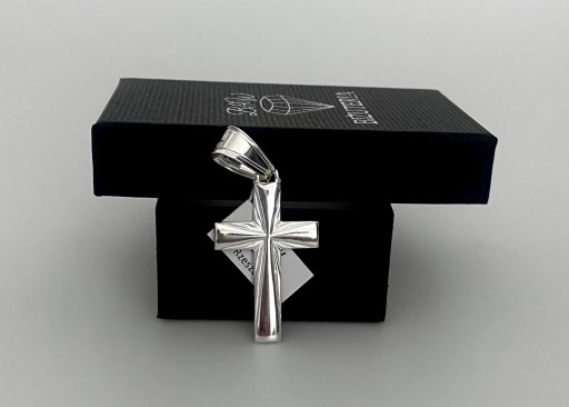 Серебряная цепь Pr.925 8 мм теста 60 см + крест