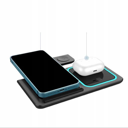 Подставка для беспроводного зарядного устройства 3in1 Qi Fast Charger