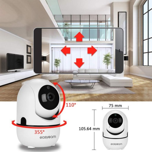 Поворотная IP-камера Tuya 3MPx EasyCam для помещения