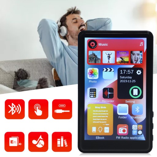 MP3-MP4-ПЛЕЕР BLUETOOTH 5.0 С СЕНСОРНЫМ ЭКРАНОМ