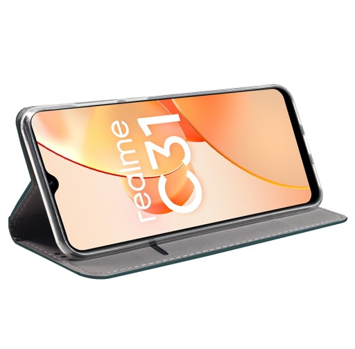 SMART MAGNET CASE + СТЕКЛЯННЫЙ чехол 9H для Realme C31