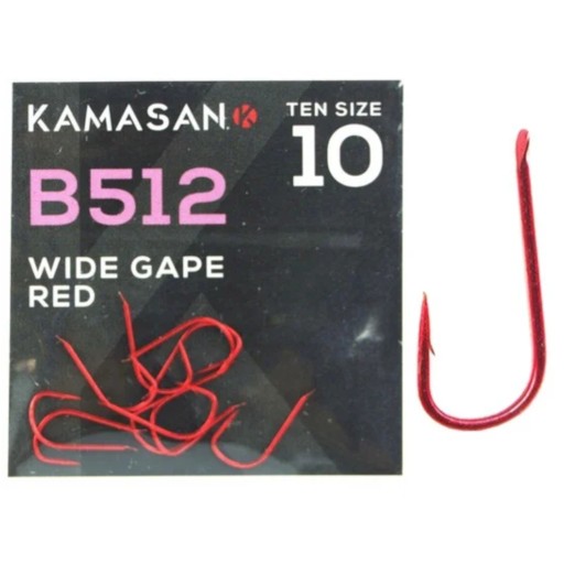 Крючки Kamasan Spade Red B512 № 12.