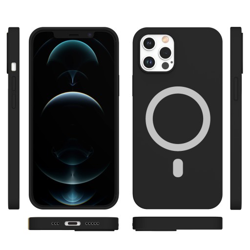 Премиальный корпус силиконовый magsafe для iPhone 12 Pro Max
