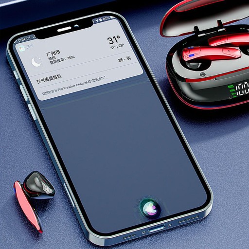 Bezprzewodowe słuchawki douszne do gier Bluetooth, dźwięk stereo Hi Fi, szum zielony