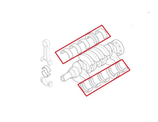 ПОДШИПНИКИ ПЕРЕДНЕГО ВАЛА NISSAN NAVARA 3.0DCI V9X STD